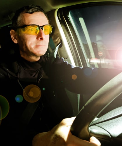 Étui à lunettes de protection solaire de voiture