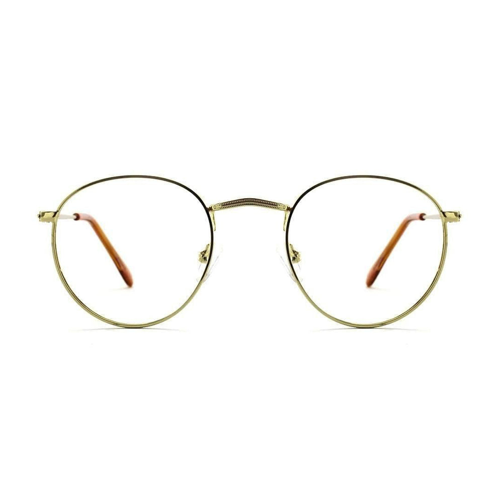 Lunettes pantos dore Help Me lunette lumiere bleue ronde metal or Varionet